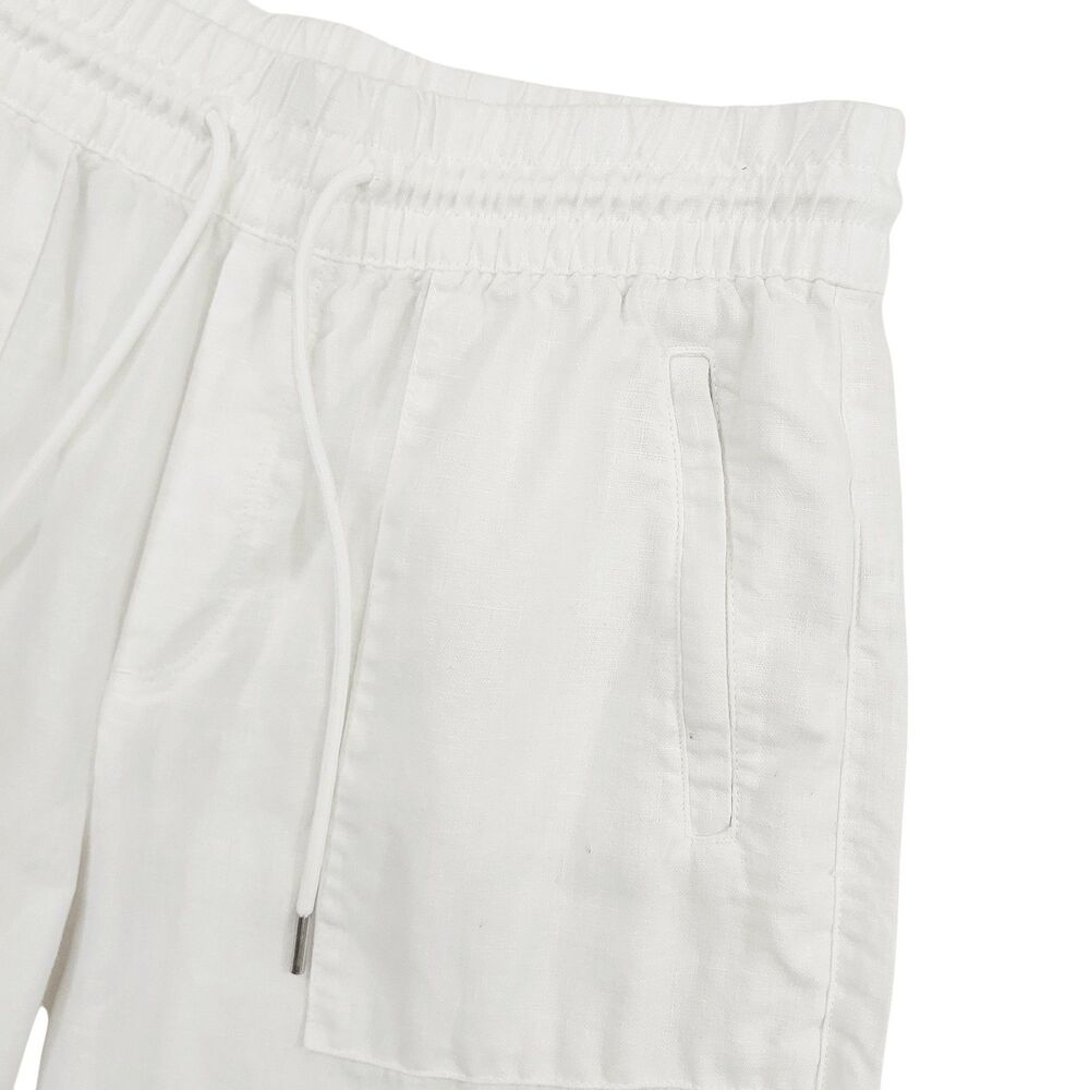 Athleta Linen Pants Womens Small White Wide Leg Casual Lounge Beach Resort - Picture 3 of 12